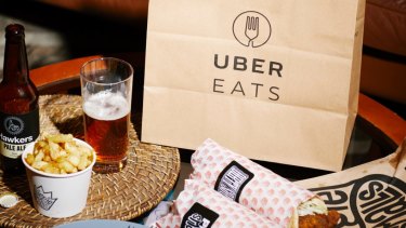 Uber Eats delivers an order from Biggie Smalls to another hungry stay at home diner.