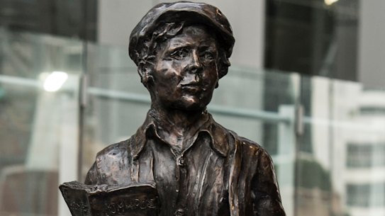 The James Martin statue in Parramatta, unveiled in 2018.