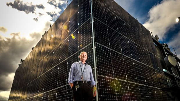 101 Collins street has the largest commercial solar panel system in Australia. Bill Burgess is the engineers service manager at the building.