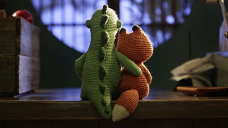Love for two knitted toys: Lost & Found.