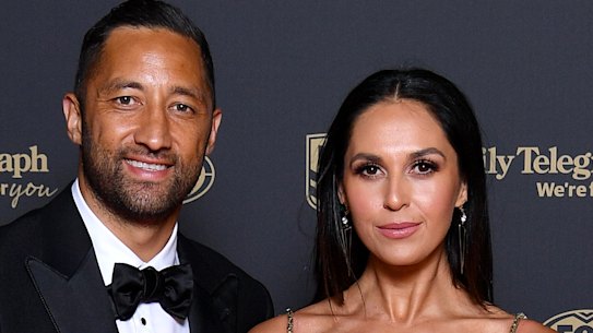 Benji and Zoe Marshall attend the Dally M awards.