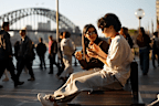 Atefeh Ramezanisadeh and Fatemeh Pasandideh in Sydney enjoying freedoms they could once only dream about.