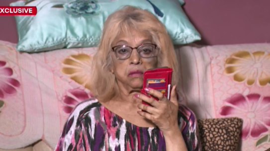 Ninette Simons speaking to Immigration Minister Andrew Giles on Wednesday.