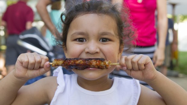 Zalie Guyes, 3, at the National Multicultural Festival in 2016.