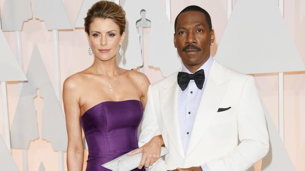 Eddie Murphy with Paige Butcher in 2015. 