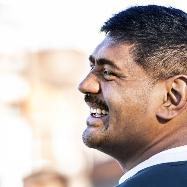 Will Skelton at Wallabies training.