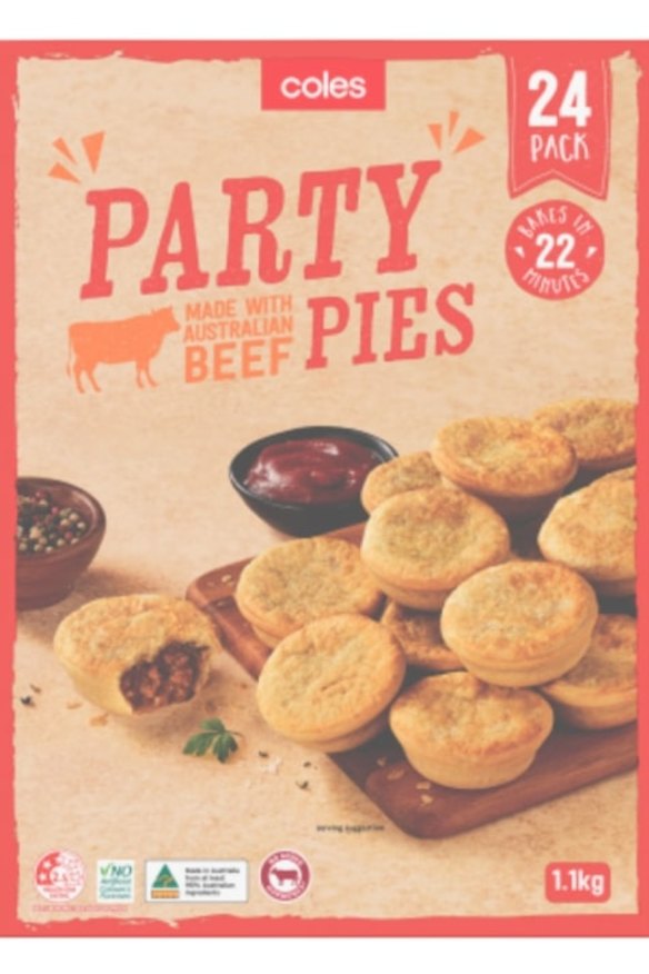 Coles party pies.