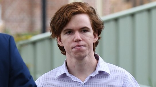 Luke Munday arrives at Camden Local Court on Thursday.