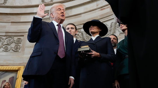 Donald Trump is sworn in as the 47th president of the United States.