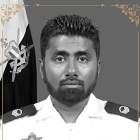 Maldivian military diver Mohamed Mahudhee