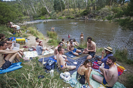 Laughing Waters swimming hole, Melbourne.