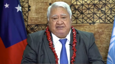 The defendant is accused of a plot to kill Samoan politician Tuilaepa Malielegaoi.