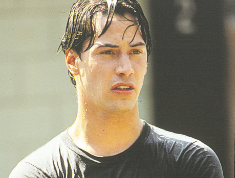 Keanu Reeves in Point Break.