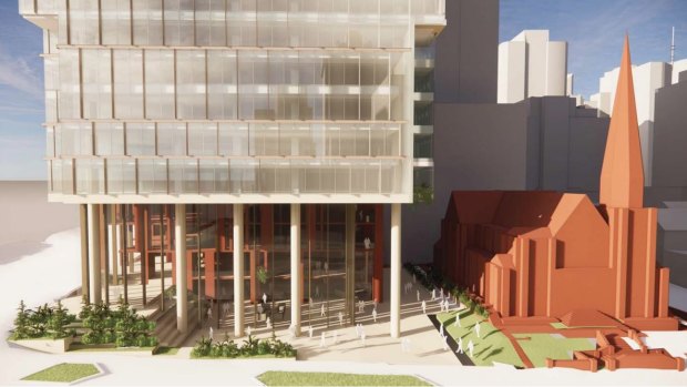 The proposed designs are supported by the Uniting Church, documents lodged with the Brisbane planning court say.