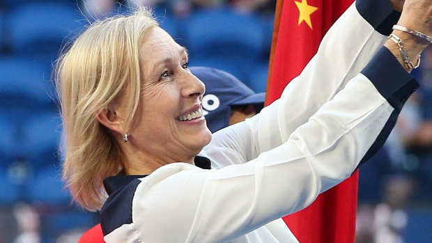 Courting controversy: Martina Navratilova has not backed down from her contentious stance.
