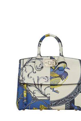 A Ferragamo handbag of this style was allegedly stolen. 