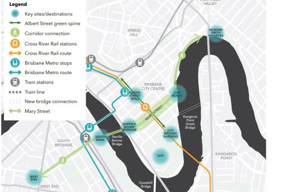 Mary Street needs wider footpaths and a more relaxed tropical feel because 67,000 commuters are going to use the adjacent Albert Street train station from 2024.