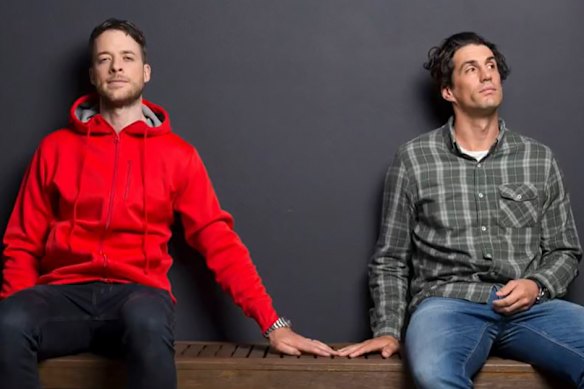 Blake with long-time colleague and mate Andy Lee.