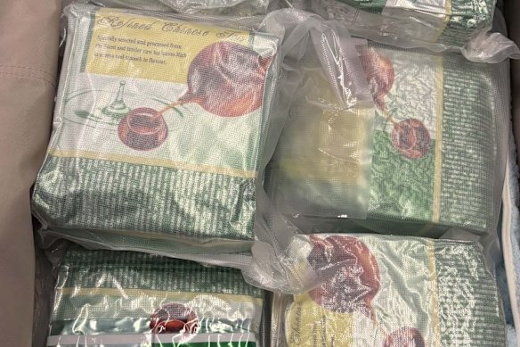 The 15 kilograms of methamphetamine found packaged as tea at Sydney Airport.