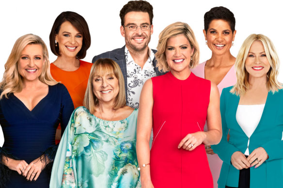 Natarsha Belling (second from left) and Kerri-Anne Kennerley (far right) are leaving Studio 10.