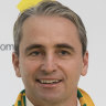 Football Australia CEO James Johnson and Commonwealth Bank CEO Matt Comyn in 2021 as they announced that the bank had become the naming rights partner for the Matildas.