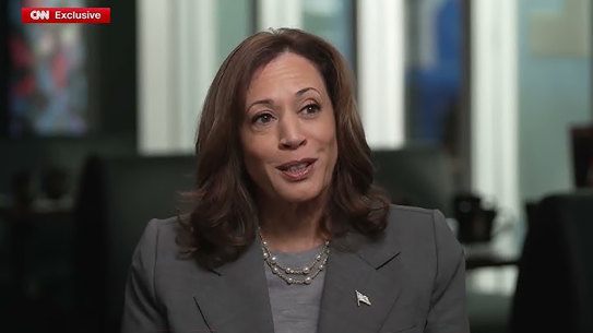 Kamala Harris in her CNN interview.