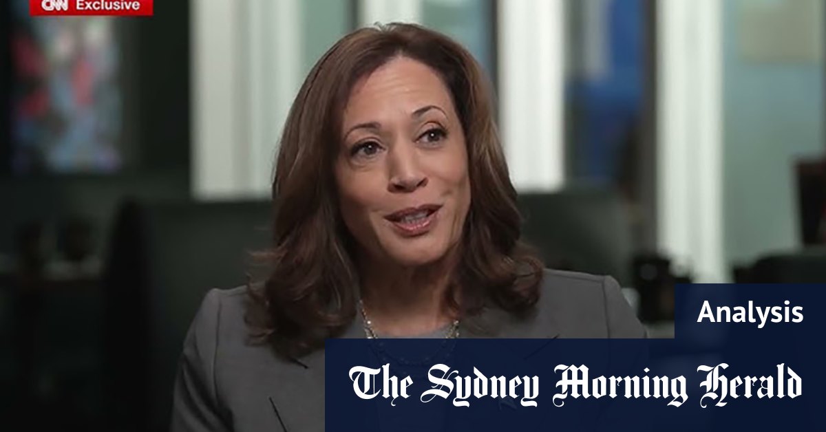 Die ungeschriebene Kamala Harris lehnt sich an den Optimismus an ...