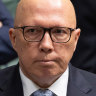Special Minister of State Don Farrell, Opposition Leader Peter Dutton and independent MP Zali Steggall.