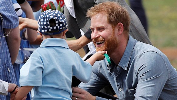 From cuddling kids to climbing the Harbour Bridge, what shone was Prince Harry's character. 