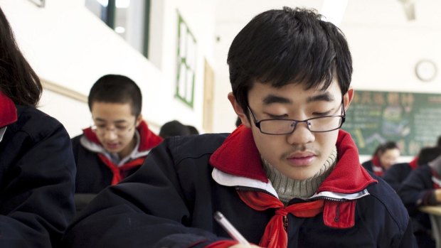 Students in China. 
