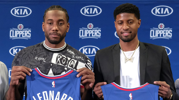 Leonard and George's blockbuster moves shocked the NBA.