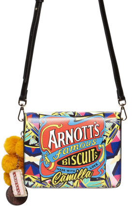 The bag with the Iced VoVo keyring that was a central piece in the deal between Camilla Franks and Arnott's.