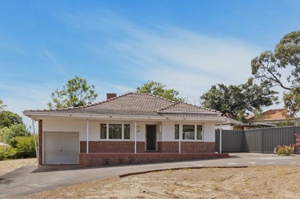 This two bedroom house on a large block is on the market for more than $1 million in East Vic Park.