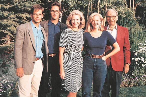 The Murdoch family: (From left) Lachlan Murdoch, James Murdoch, Anna Murdoch, Elisabeth Murdoch and Rupert Murdoch.