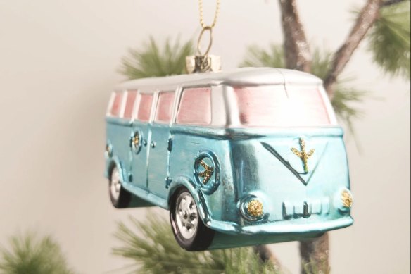 Bonfiglio is selling a Kombi van Christmas bauble by Urban Products at markets in Carseldine and Nundah.
