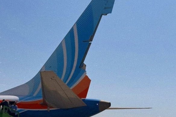 A significant section of the rudder was missing from flydubai flight FZ1073.