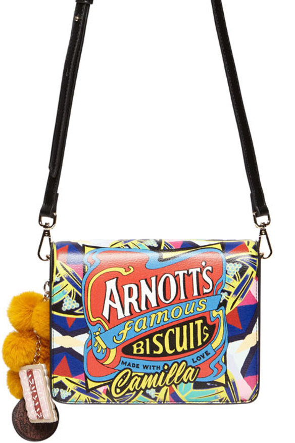 The bag with the Iced VoVo keyring that was a central piece in the deal between Camilla Franks and Arnott's.
