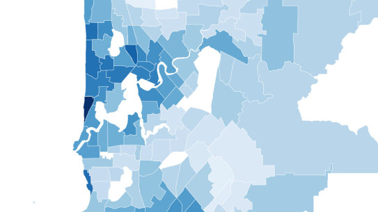 Perth wealth distribution index image census data 2021 Western Australia WAtoday. Picture: Supplied