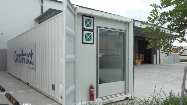 Ten of these portable isolation units are being offered to Queensland Health by Brisbane's Canstruct International. 