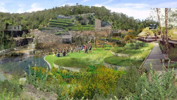 Hornsby Shire Council was given $90 million, part of which was allocated to transform a disused quarry into a park.