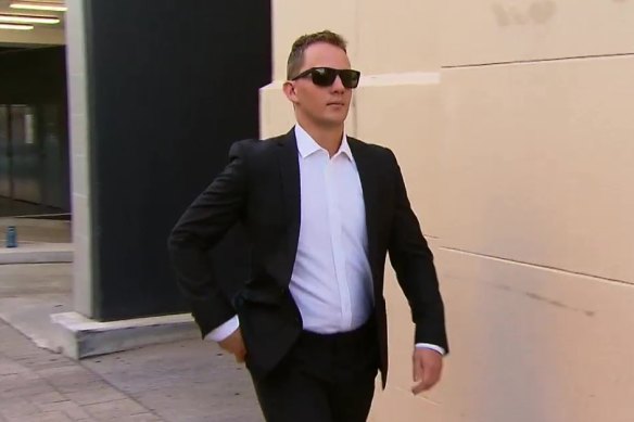 WA Police Constable Alister Swift was sentenced on Tuesday for the assault of a woman he was arresting.