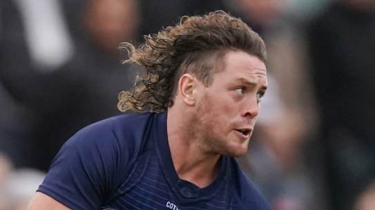 Jack Steven in action during pre-season. 