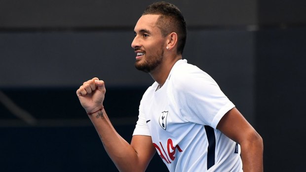 A happy Nick Kyrgios is ready for a fresh start in 2019.