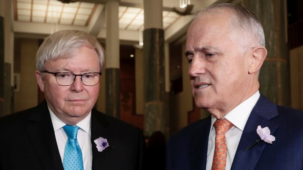 Former prime ministers Rudd and Turnbull have a common cause in their dislike of News Corp.