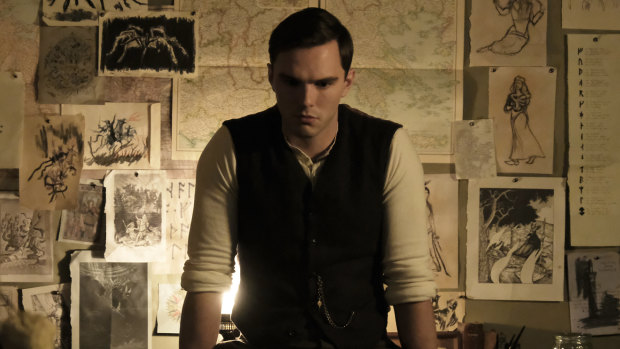 Nicholas Hoult as the young Tolkien.