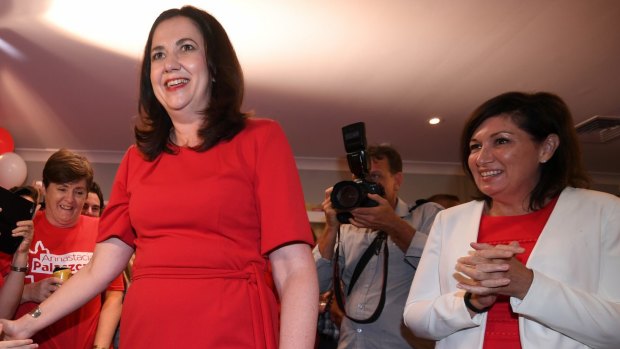 Queensland's Climate Advisory Council is chaired by Environment Minister Leeanne Enoch (right), while Premier Annastacia Palaszczuk (left) is a member. 