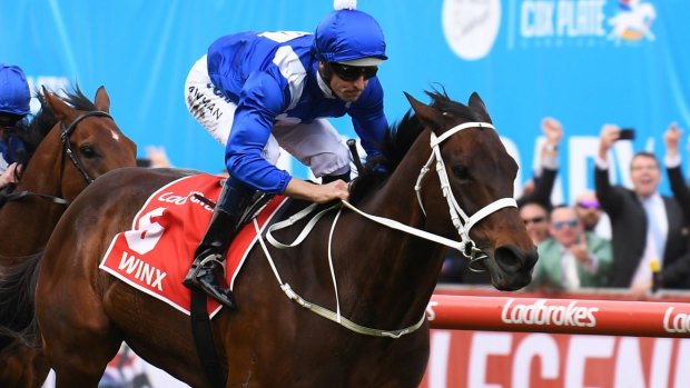 Top of the world: Winx shared the honours with Cracksman as the world's best horses last year.