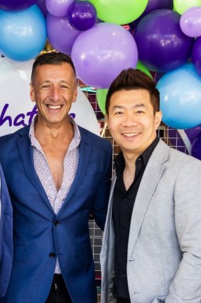 Chatime Australia chief executive Carlos Antonius, with managing director and co-founder Chen “Charlley” Zhao.