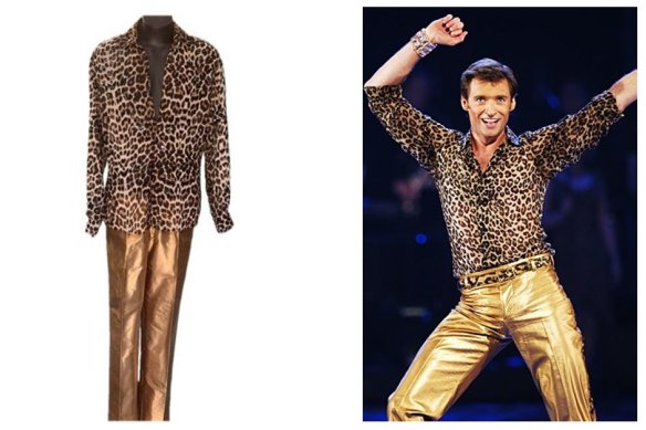 Hugh Jackman’s leopard print shirt from The Boy From Oz will go under the hammer.