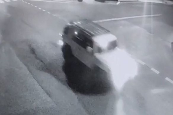 The stolen FJ Cruiser in the hours before the fatal crash.